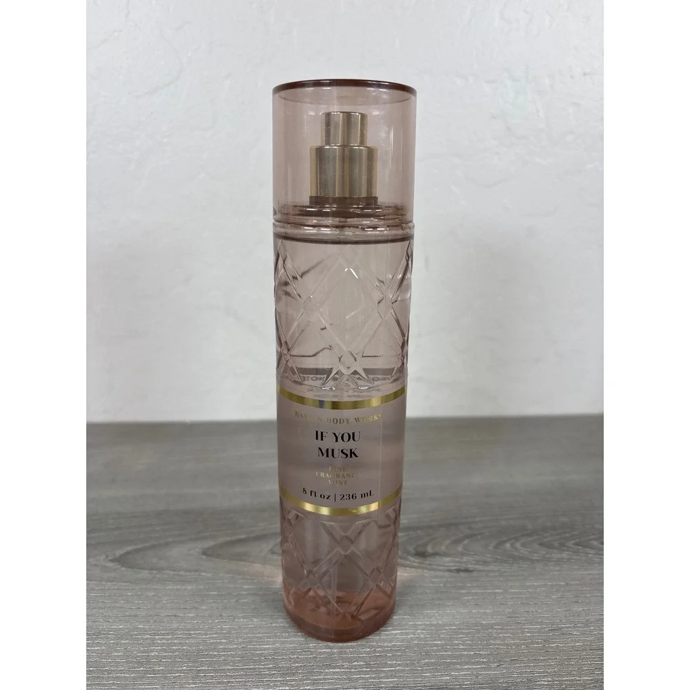 Bath & Body Works If You Musk Fine Fragrance Mist 8 oz Spray Bottle Clean Scent